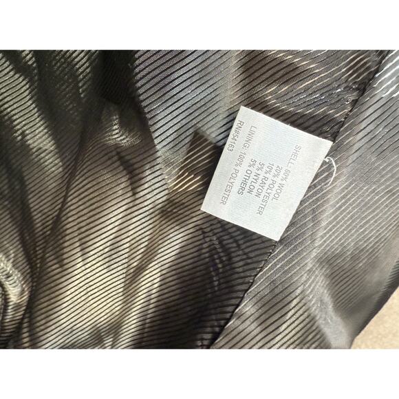 Calvin Klein Women's Sz 6 Winter Coat Wool Blend Belted Wrap Coat Camel Brown - Picture 7 of 8